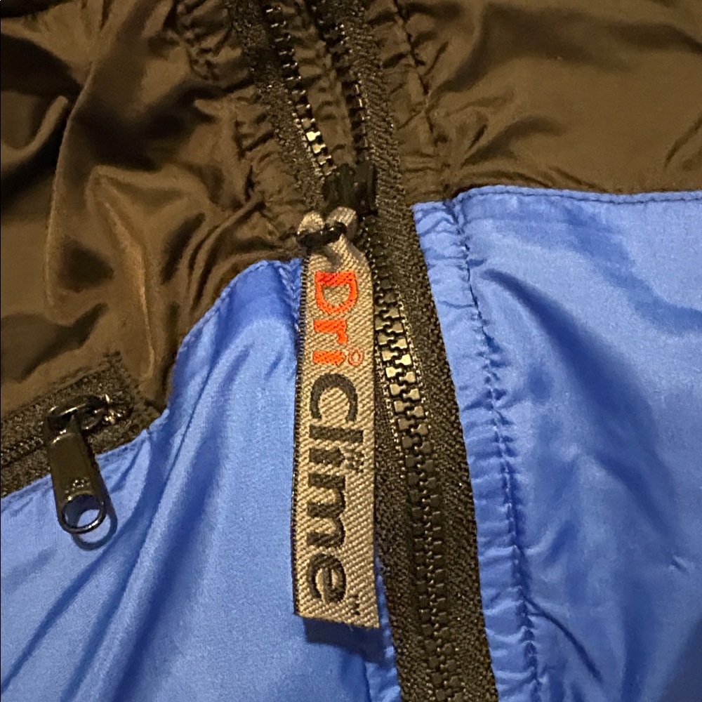 Marmot Dri-Clime Windbreaker Full Zip Vest in Blue/Black Size XL -- Great 4 Golf - Picture 5 of 8